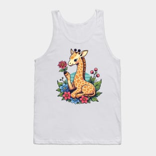 Giraffe botanist Tank Top